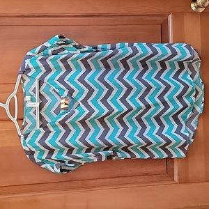 Striped sleeveless shirt